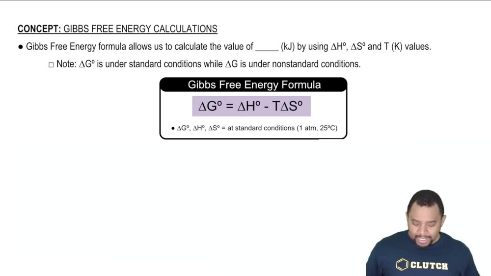 The Gibbs Free Energy Formula
