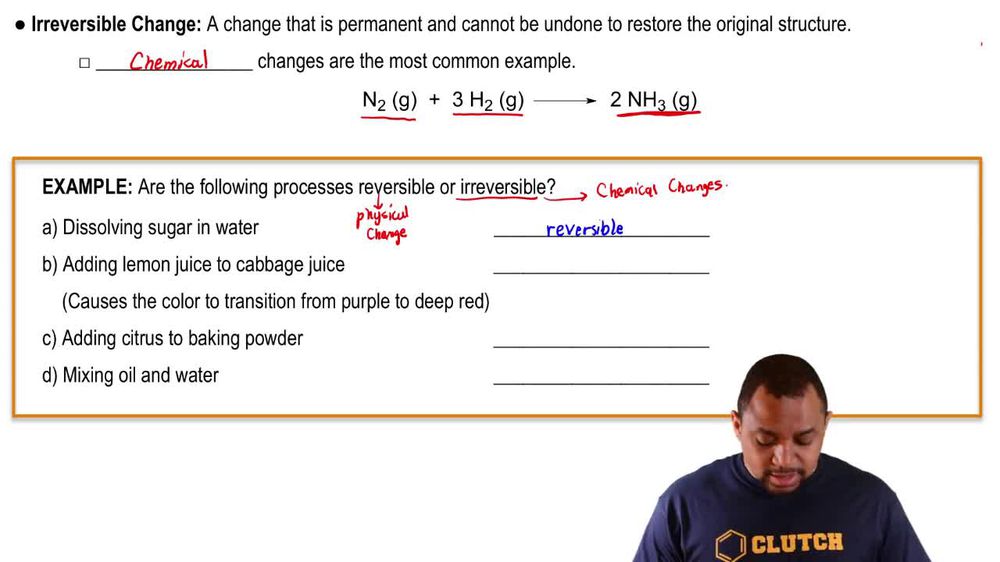 Reversible vs Irreversible Example