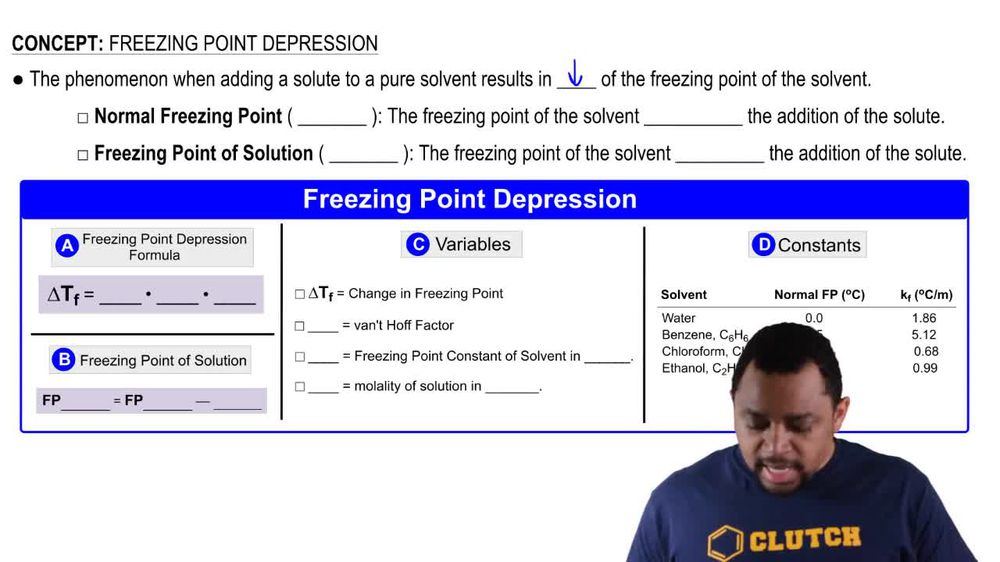 Freezing Point Depression