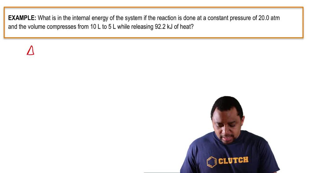 Internal Energy Example 1