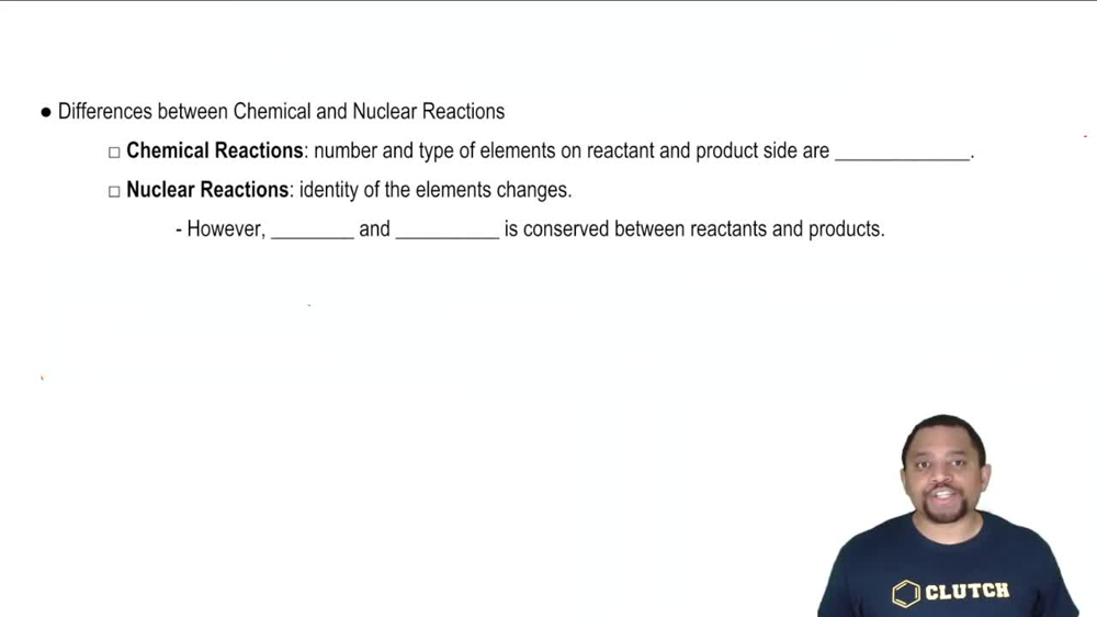 Nuclear vs Chemical Reactions