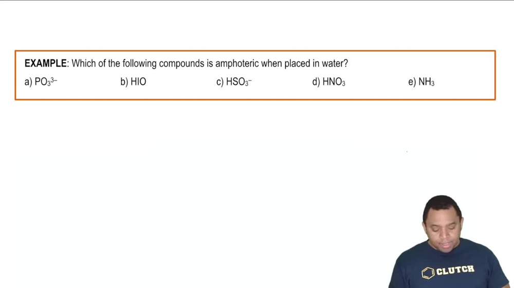 Amphoteric Compounds Example