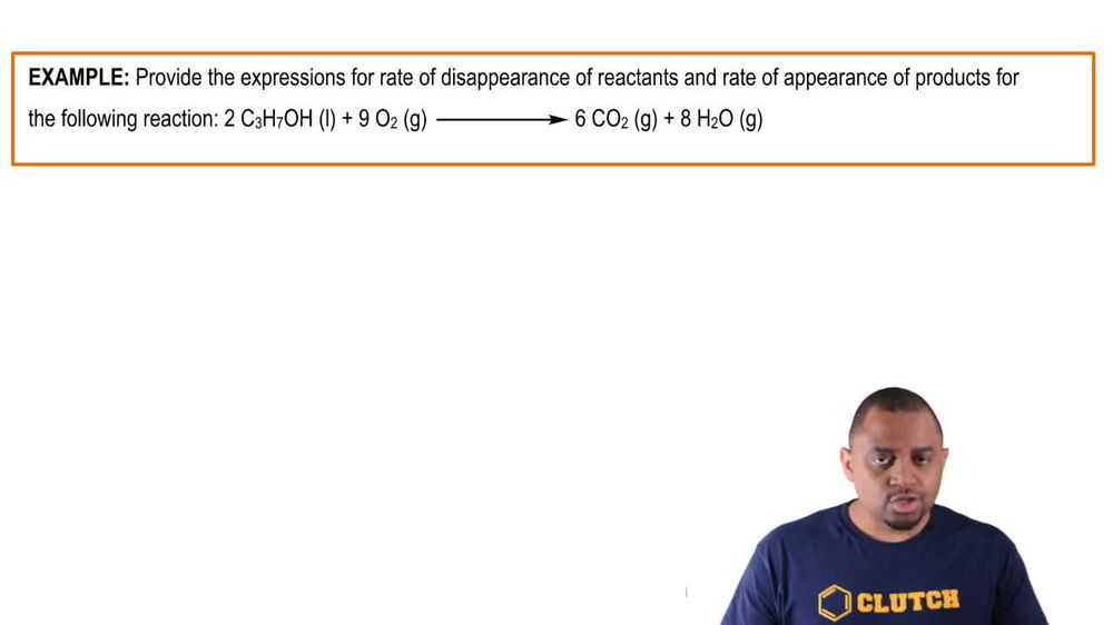 Rate Expressions Example