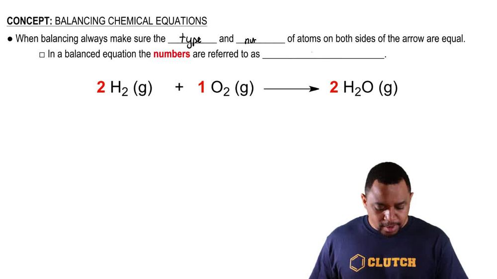 Balancing Chemical Equations