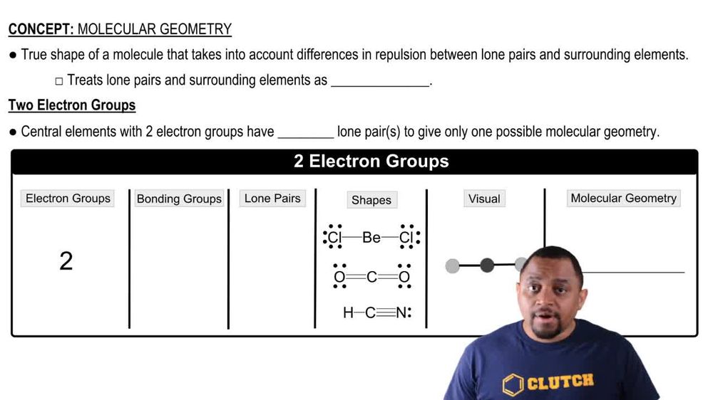 Molecular Geometry with Two Electron Groups