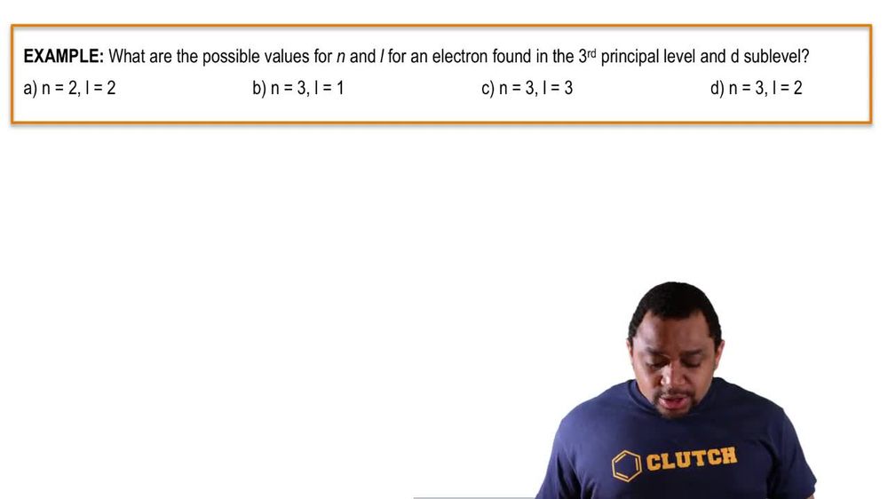 Quantum Numbers and Subshell Example