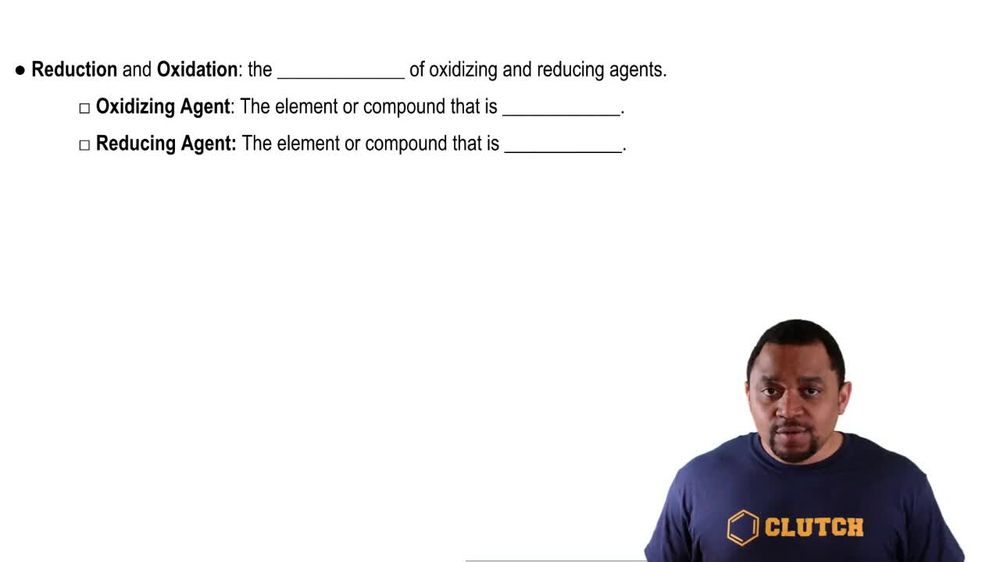 Oxidizing and Reducing Agents