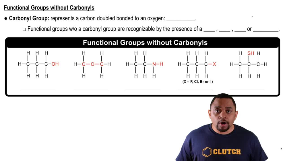 Functional Groups without Carbonyls