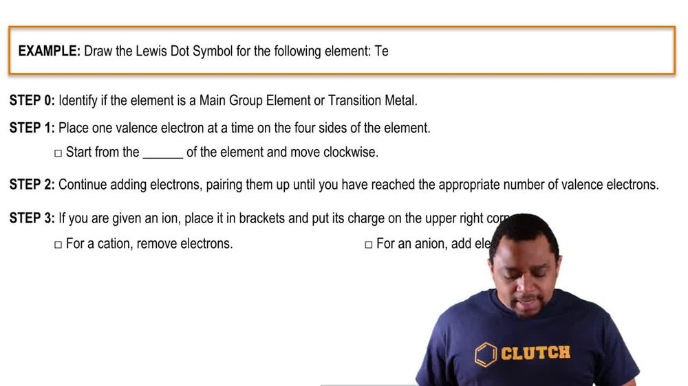 Lewis Dot Symbols Example 2