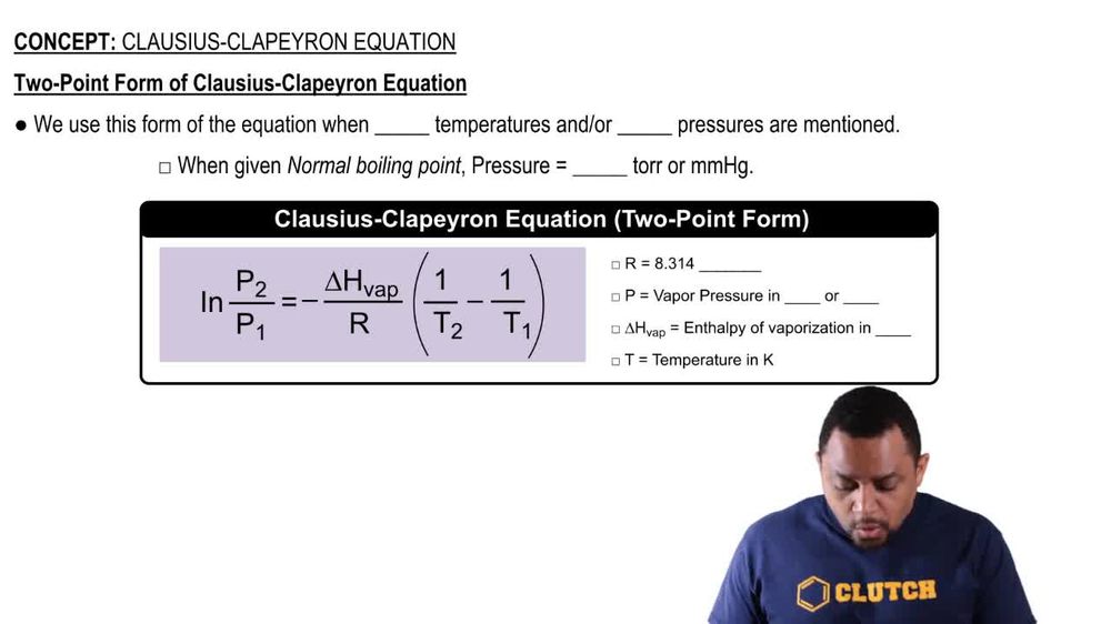 Two-Point Form of Clausius-Clapeyron Equation