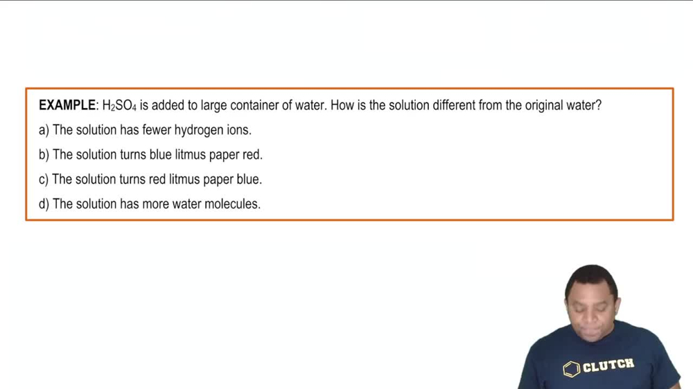 Acid Characteristics Example