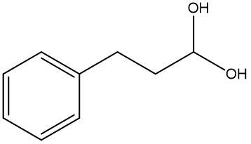 Skeletal formula for an organic molecule