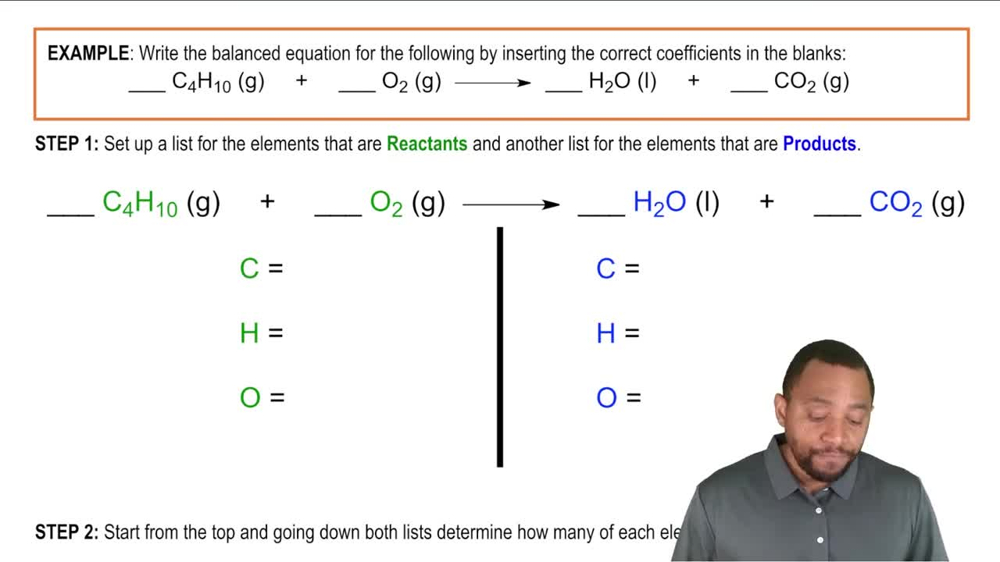 Balancing Chemical Equations Example
