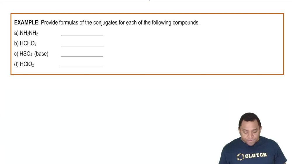 Conjugate Acids and Bases Example