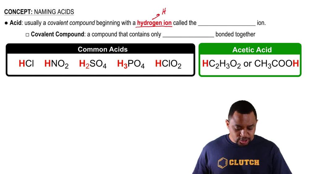 Acids and Their Structure