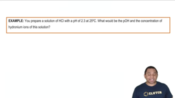 pH and pOH Example
