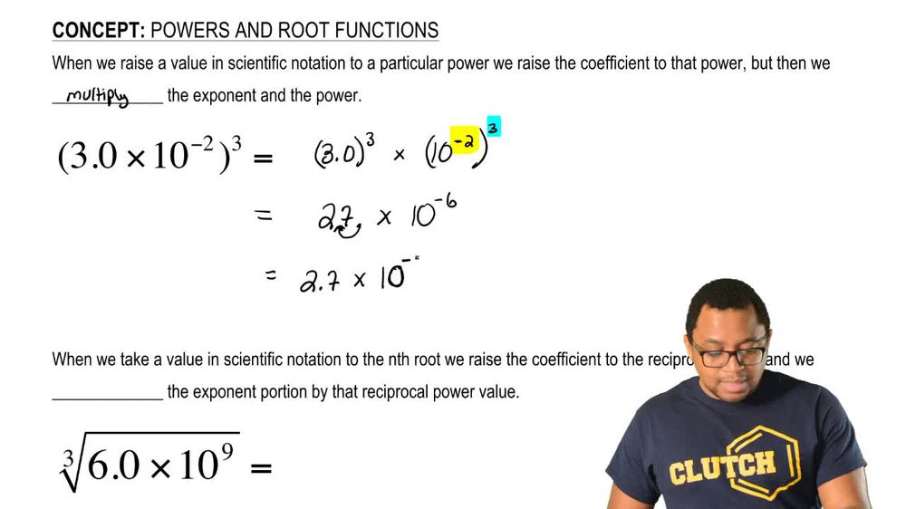 Power and Root Functions Example