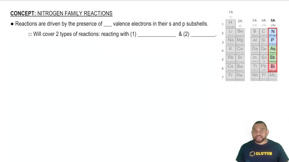 Nitrogen Family Reactions