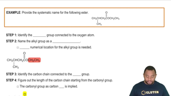 Naming Esters Example