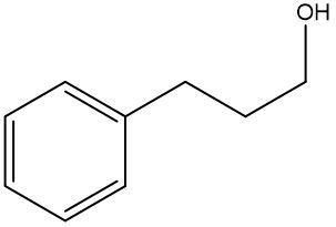 Skeletal formula for an organic molecule