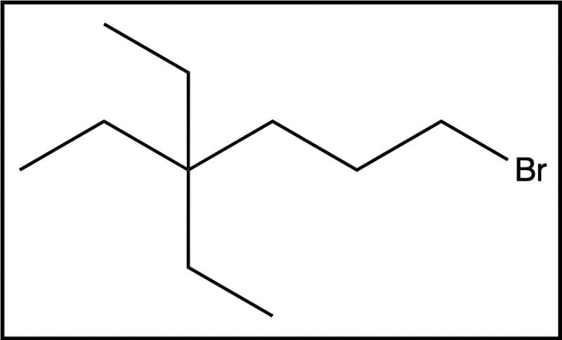 Alternative product structure with bromine from hydrohalogenation reaction.