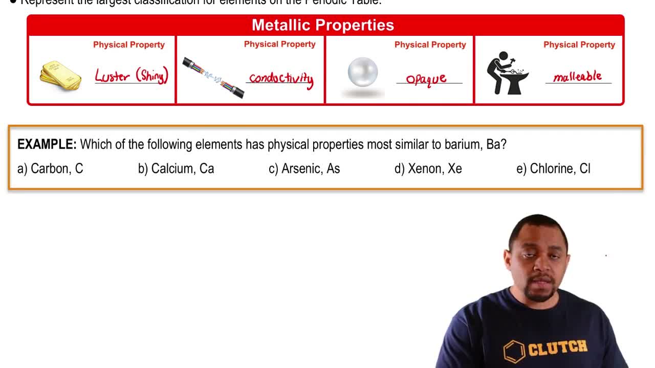 Element Classification Example