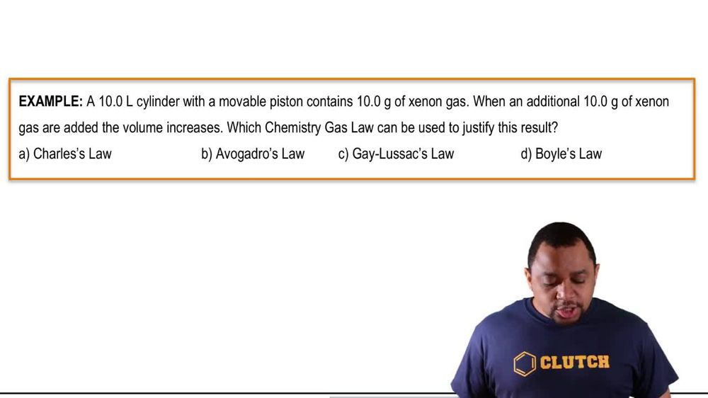 Chemistry Gas Laws Example