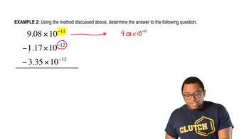 Scientific Notation Subtraction