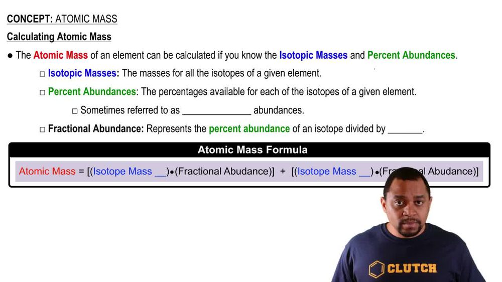 Calculating Atomic Mass