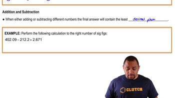 Significant Figures in Addition and Substraction