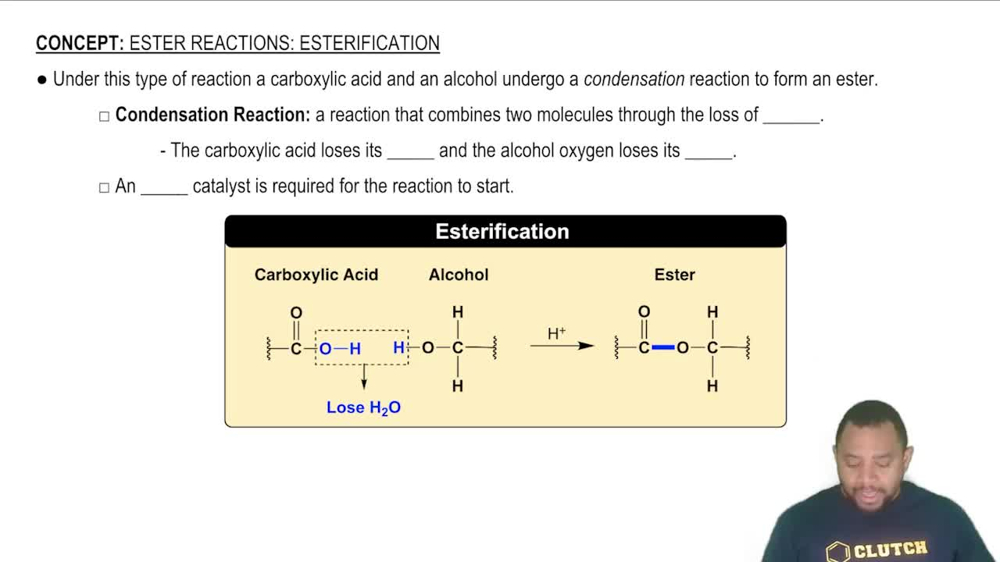 Ester Reactions: Esterification