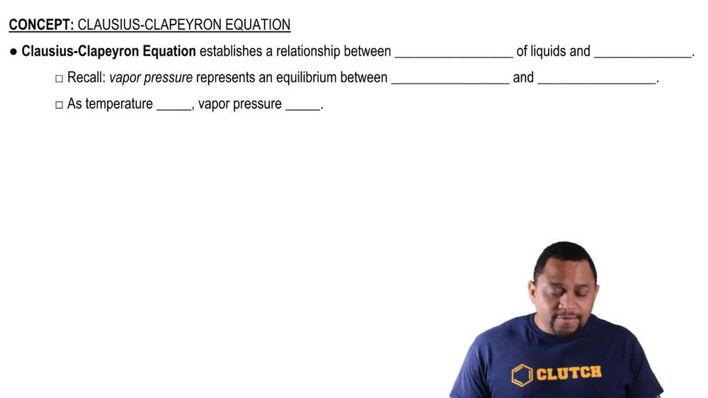 Clausius-Clapeyron Equation