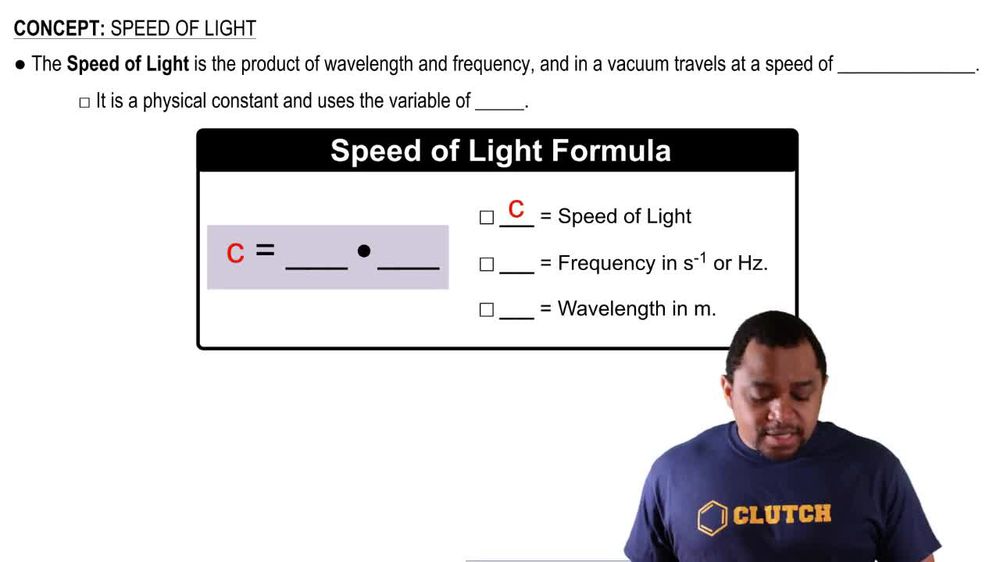 Speed of Light Formula
