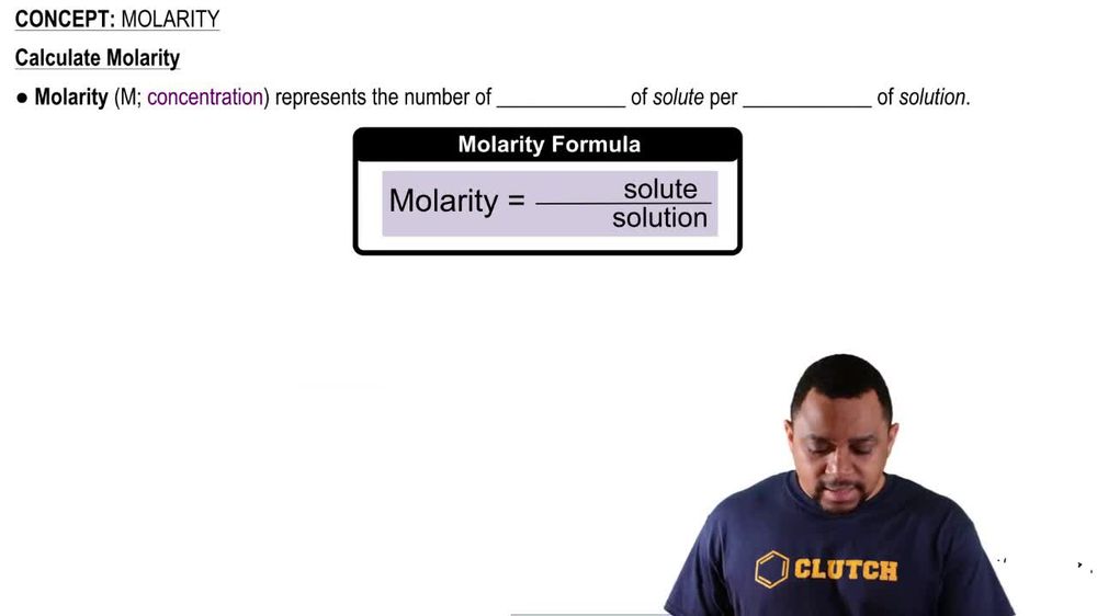 Molarity Concept
