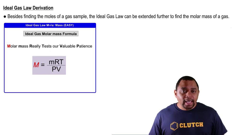 Molar Mass from Ideal Gas Law