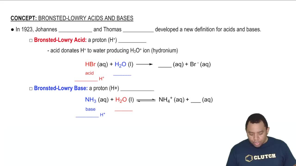 Bronsted-Lowry Acid-Base Theory