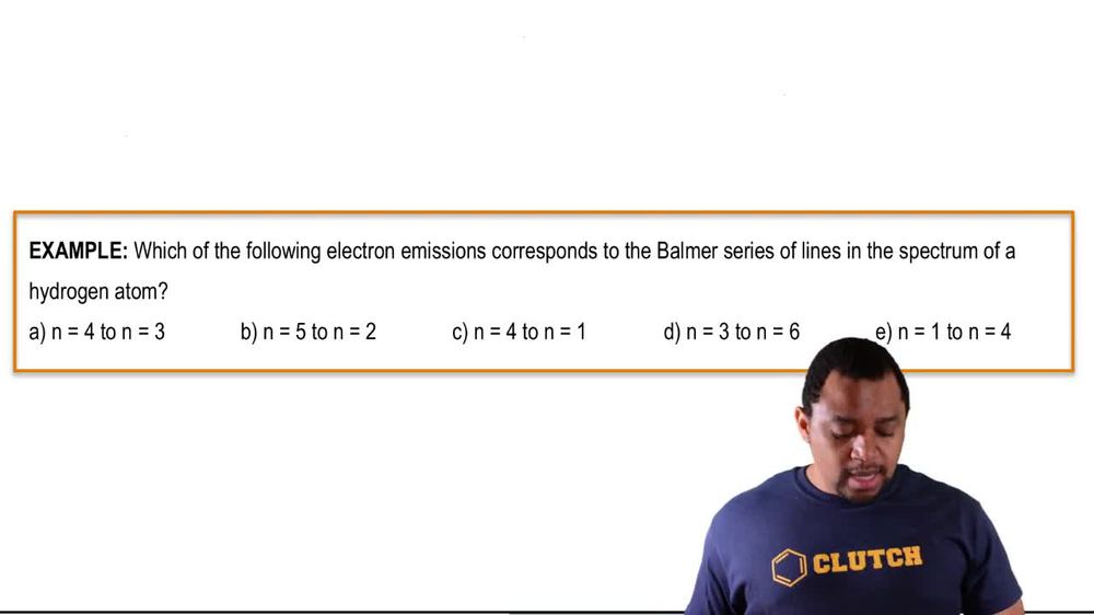Balmer Series Example