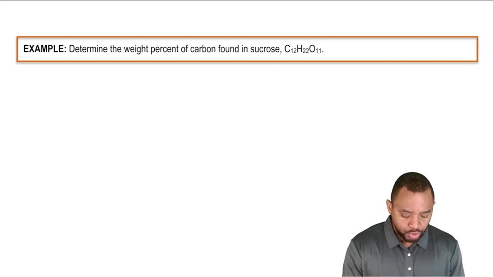 Mass Percent Example