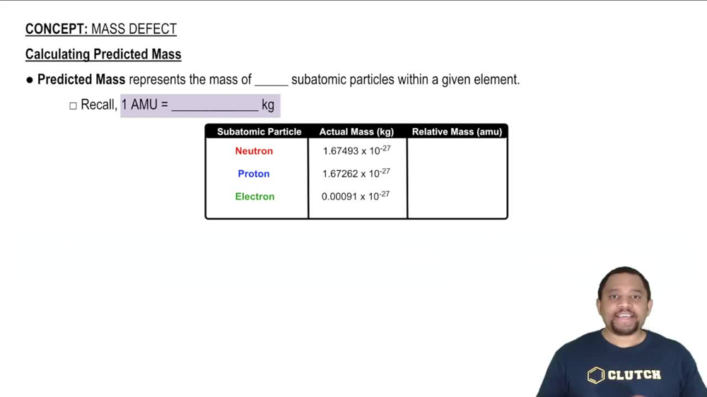 Calculating Predicted Mass
