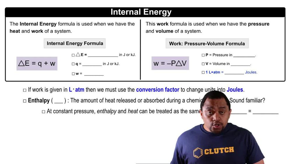 Internal Energy