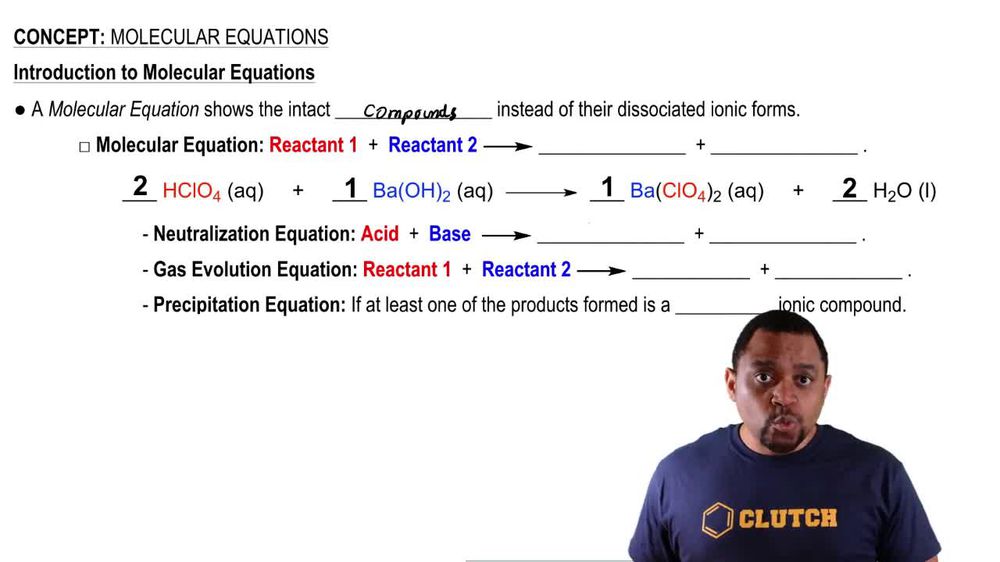 Types of Molecular Equations