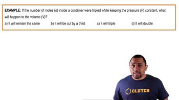 Relationship of Volume and Moles Example