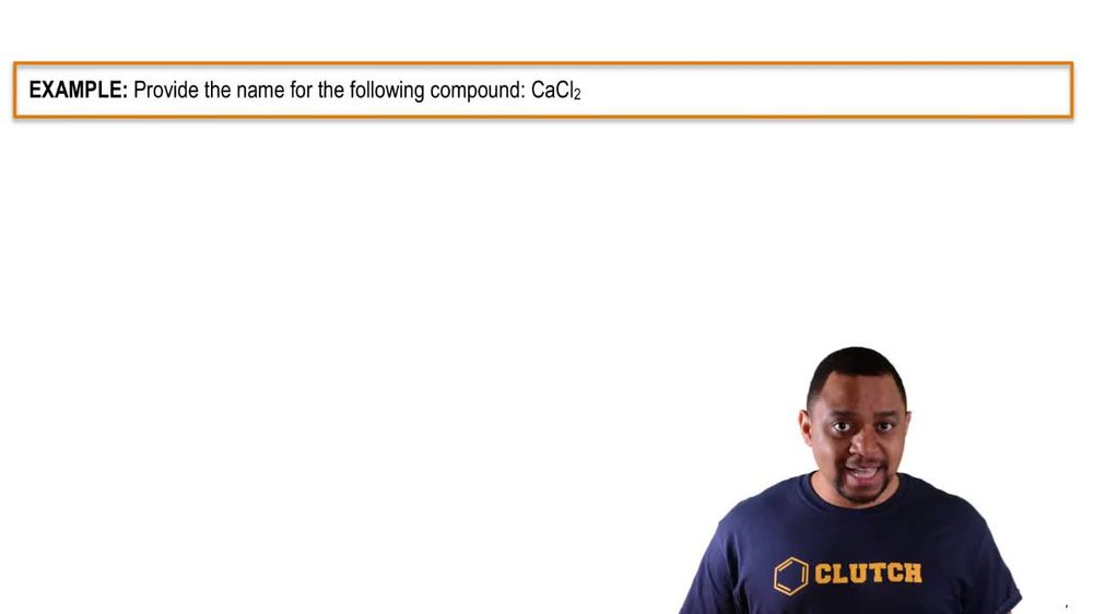 Naming Ionic Compounds Example