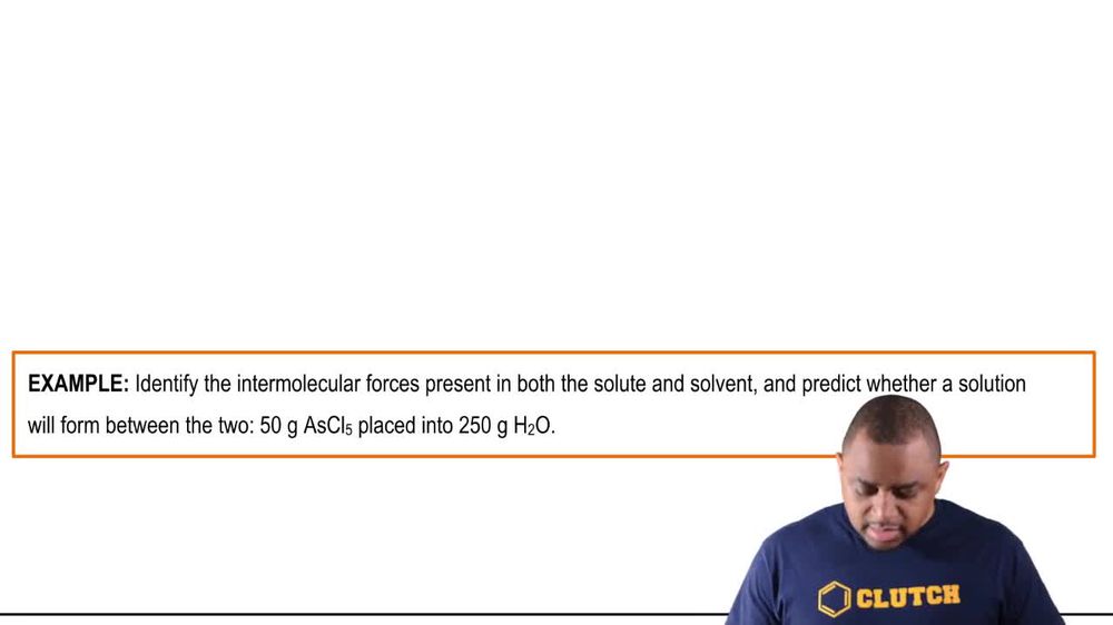 Intermolecular Forces Example