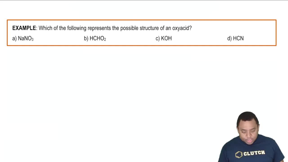 Oxyacid Structure Example