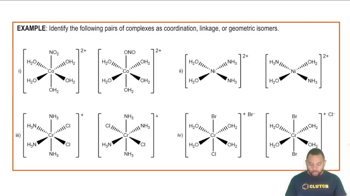 Isomerism in Coordination Complexes Example