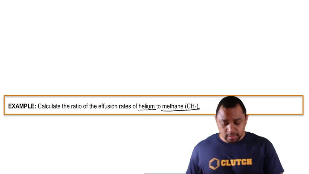 Ratio of Effusion Rate Example