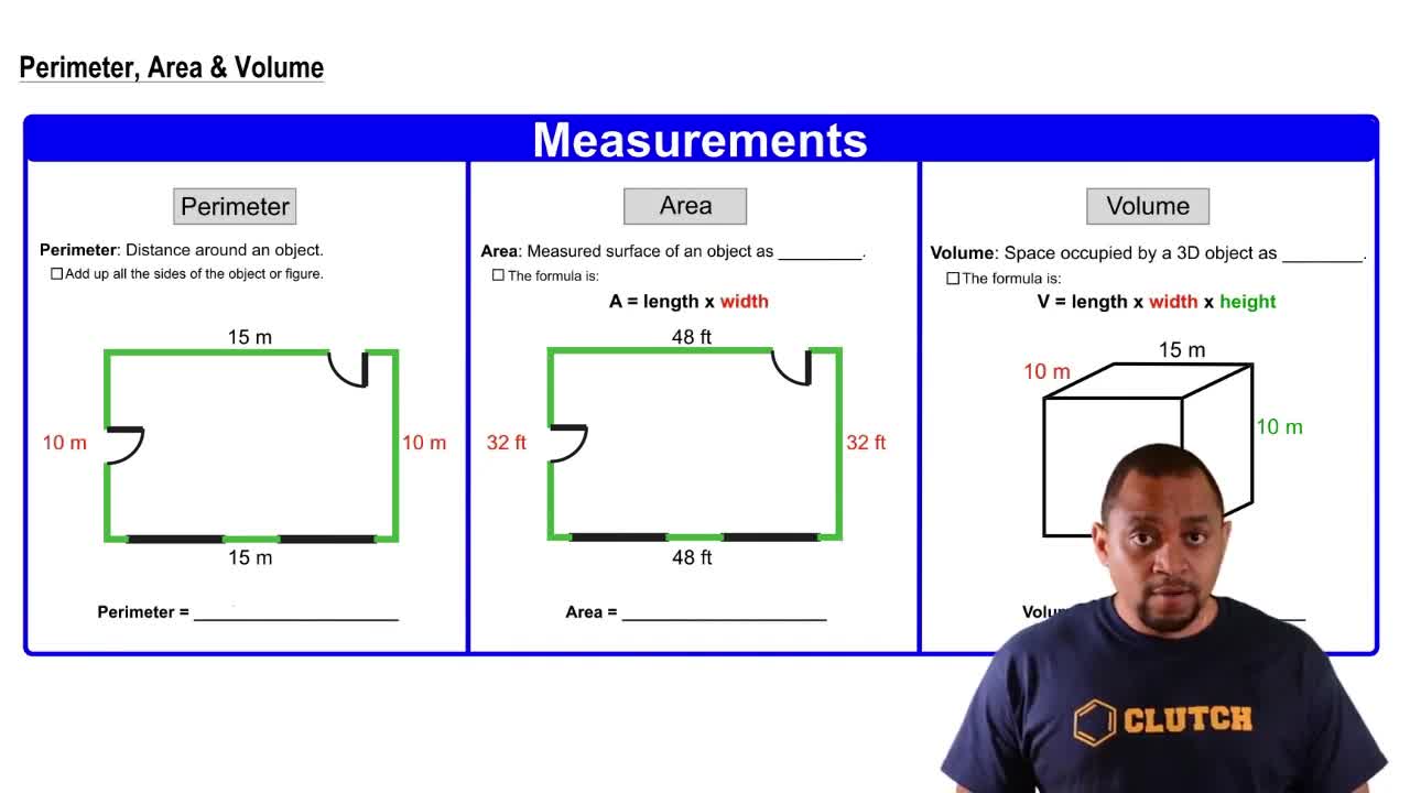 Perimeter, Area, Volume