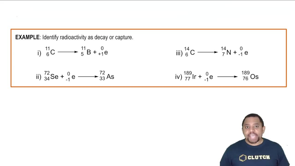 Radioactivity Reactions Example