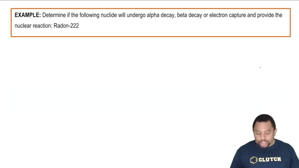 Band of Stability: Identify Nuclear Reaction Example